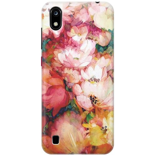 фото Cиликоновый чехол на zte blade a7 2019 / зте блейд а7 2019 с принтом "яркие цветы" gosso