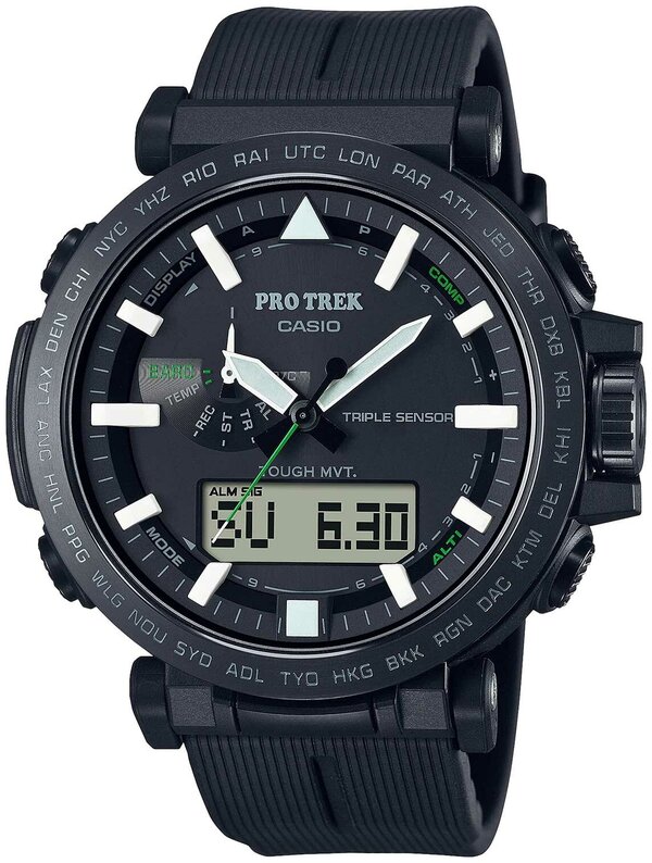 Наручные часы CASIO Японские наручные часы Casio Pro Trek PRW-6621Y-1ER с хронографом