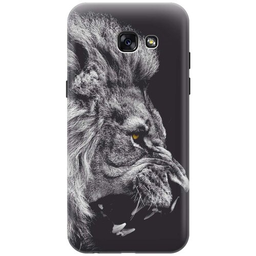 фото Gosso ультратонкий силиконовый чехол-накладка для samsung galaxy a5 (2017) с принтом "морда льва"