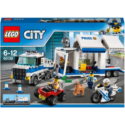 Конструктор LEGO City 60139 Мобильный командный центр, 374 дет. конструктор city мобильный командный центр полицейский отряд фсин