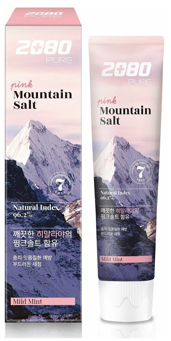 Зубная паста KERASYS с розовой гималайской солью Pink Mountain Salt, 120 г