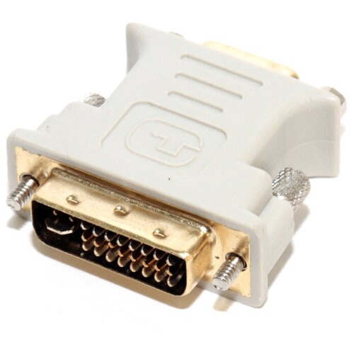 Переходник/адаптер 5bites VGA - DVI-I (VD1028G), 0.05 м, белый аксессуар 5bites dvi 29 vga f vd1028g