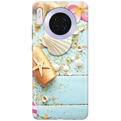 фото Re:paчехол - накладка artcolor для huawei mate 30 с принтом "пляжный натюрморт"