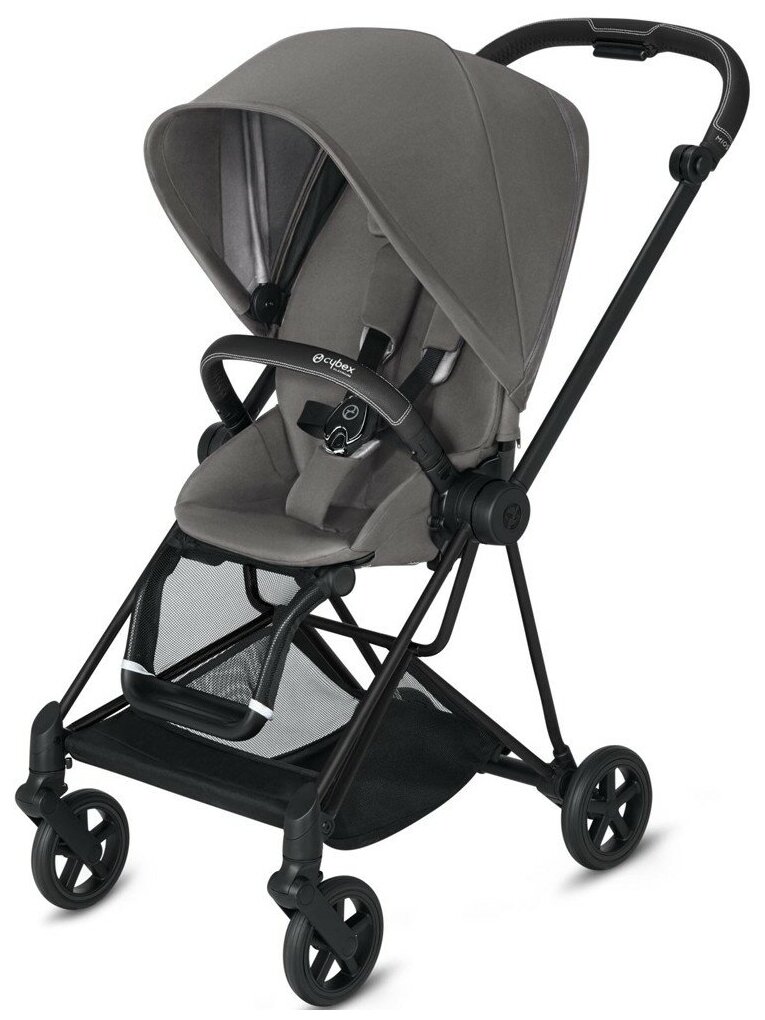 Детская коляска Cybex Mios Manhattan Grey на шасси Matt Black