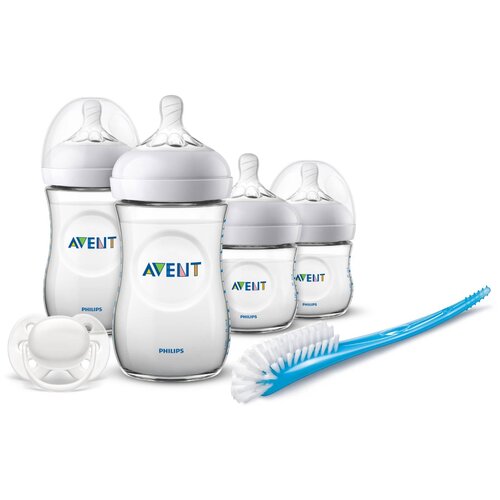 Philips AVENT Philips AVENT Набор для кормления новорождённых, серия Natural, SCD301/01 (6 предметов) с рождения