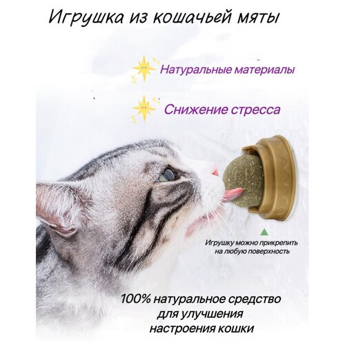 Игрушка для кошек из натуральной кошачьей мяты шарик/Мятный мячик/Шар из кошачьей мяты игрушка для кошек из натуральной кошачьей мяты шарик мятный мячик шар из кошачьей мяты зеленый