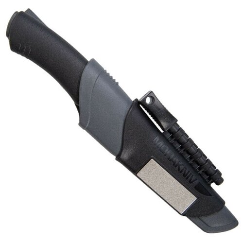 Нож с фиксированным лезвием Morakniv Bushcraft Survival (11835), сталь Sandvik 12C27, рукоять пластик/резина, черный