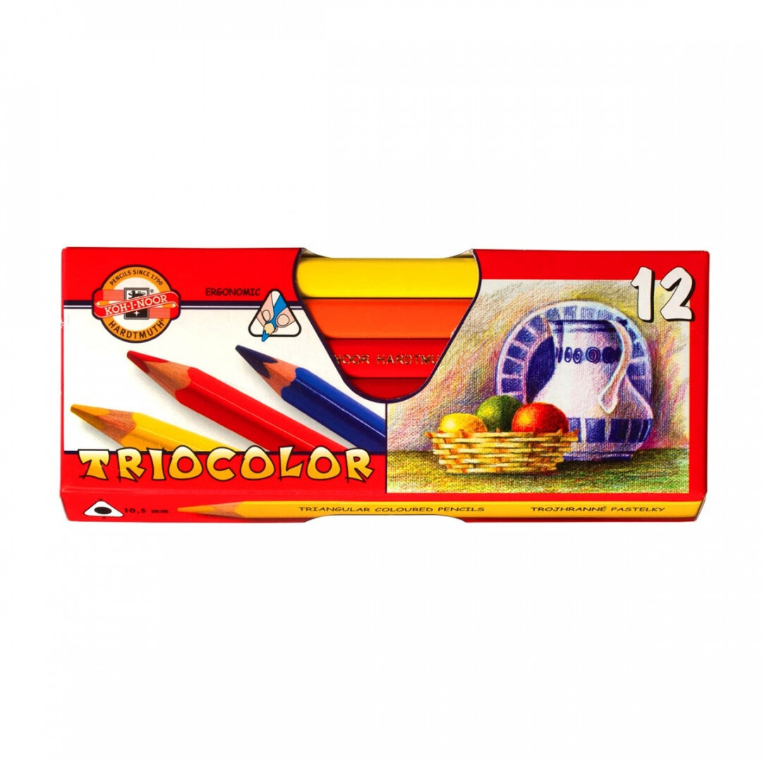 Koh-i-noor    "Triocolor" 12 .  , d=5,6 sela