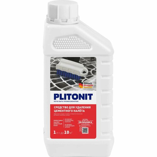 Средство для удаления цементного налета Plitonit 1 л средство для удаления эпоксидного налета plitonit 0 5 л