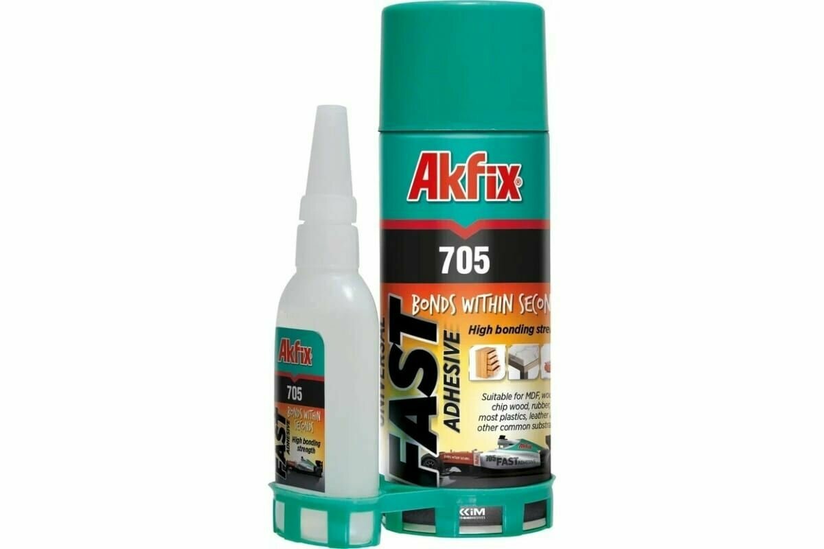 Akfix 705 Клей Для Экспресс Склеивания (125 гр клей+400 мл активатор)