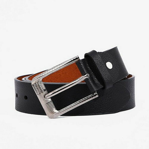 фото Ремень сима-ленд, размер 120, черный сима-лэнд