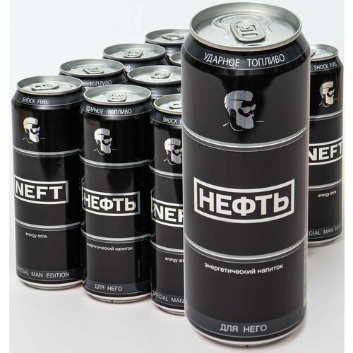 Энергетический напиток Neft (Нефть) Для него 0,5 л х 12 банок