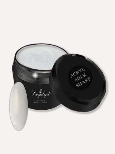 Изображение товара Полигель для наращивания ногтей молочный Royal-gel "ACRYL MILKSHAKE" 5 мл.