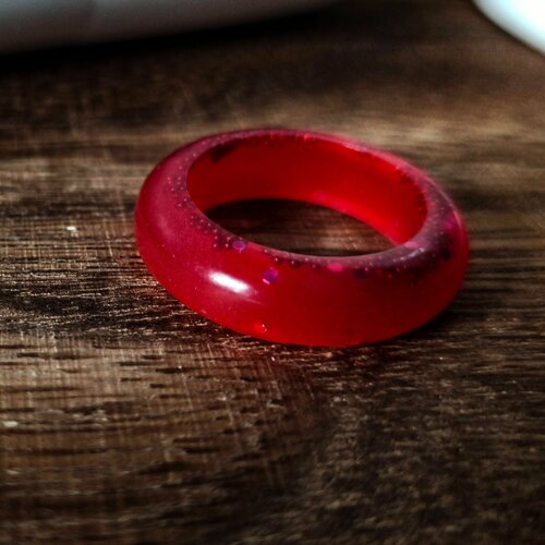 Кольцо, размер 18, красный
