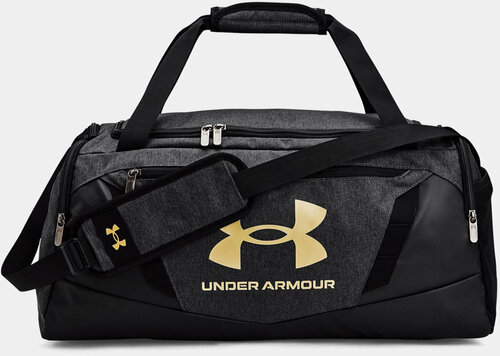 Сумка спортивная Under Armour, 26х55х27 см, золотой, черный