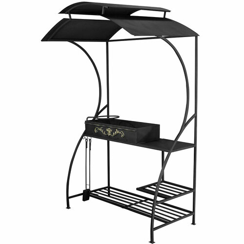 Мангал с крышей для дачи Дачник-2