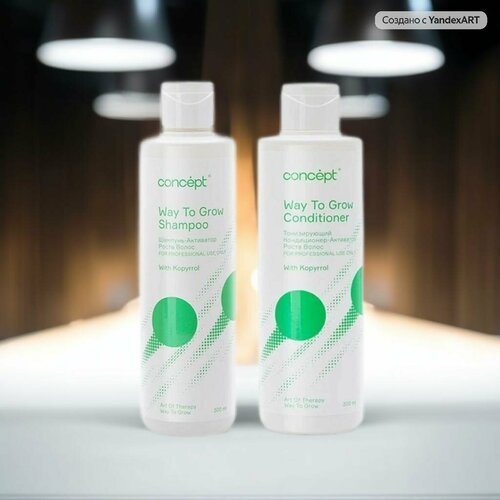 Набор Concept Art of Therapy Way to Grow шампунь активатор 300мл Тонизирующий кондиционер 300 мл 1010₽