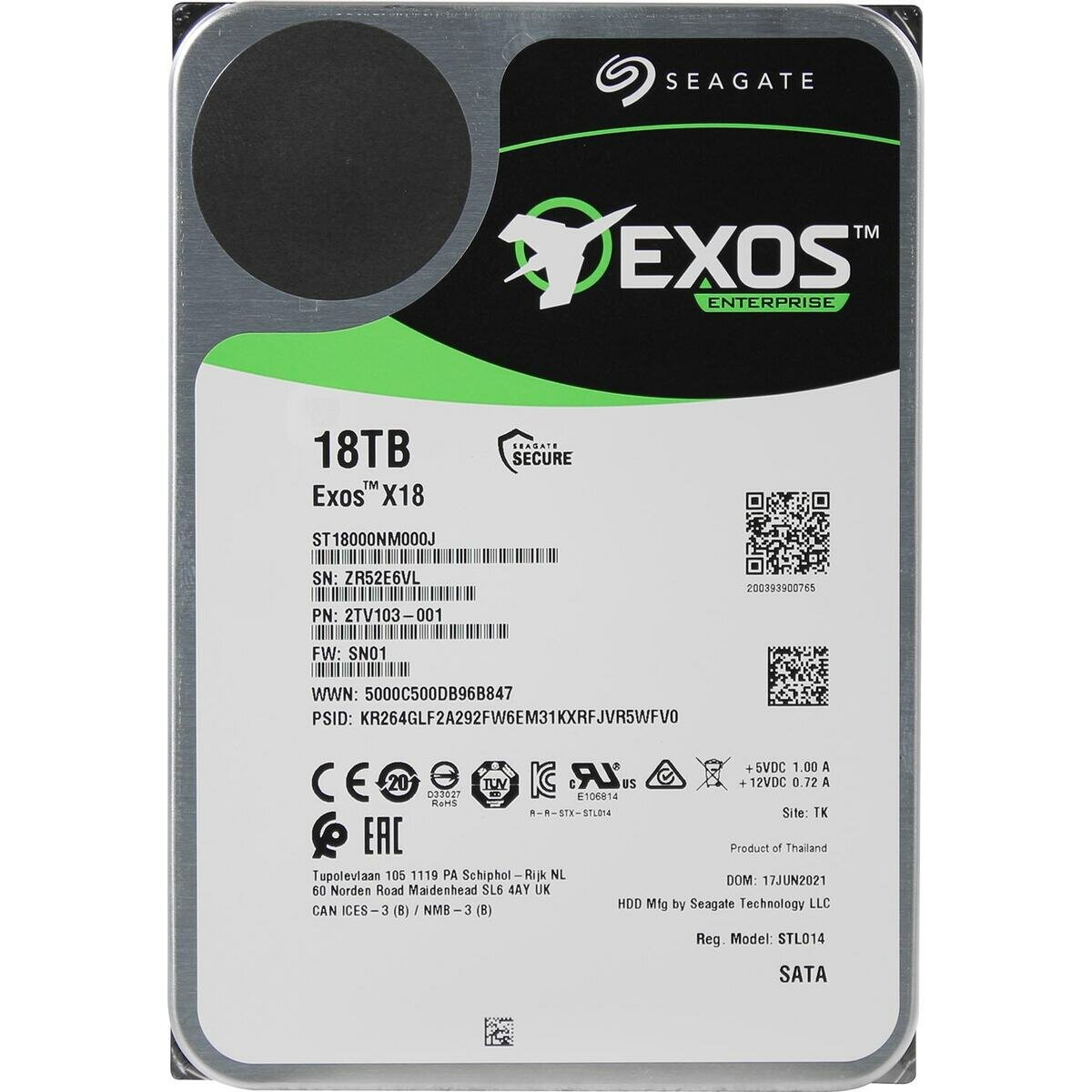 Seagate Exos X18 ST18000NM000J