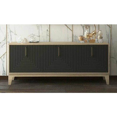 Комод Доминика Грей софт/Дуб сонома