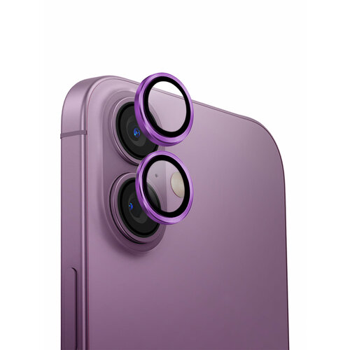 Uniq стекло для iPhone 16/16 Plus OPTIX Camera Lens AluGuard Grape Pink розовый, фиолетовый