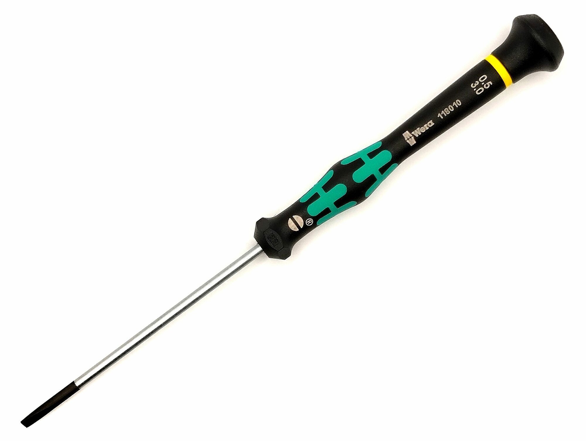 Отвертка SL2.5 шлицевая WERA Kraftform Micro 2035 для электроники, 0.40x2.5x80 Мм, WE-118008