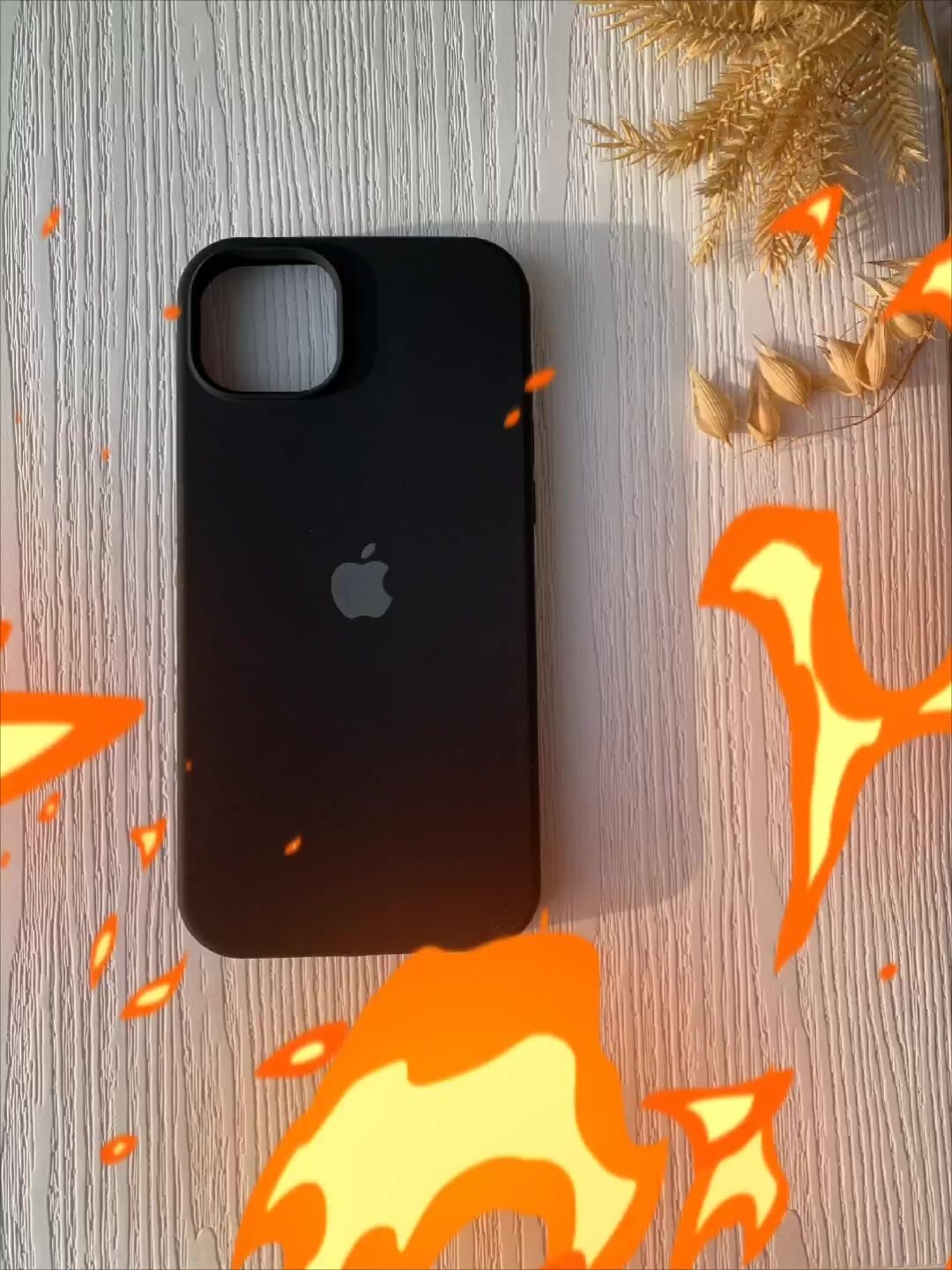 Чехол на Apple iPhone 15 Pro Max / Айфон 15 Про Макс черный, матовый, силиконовый, Soft Touch — фото 1