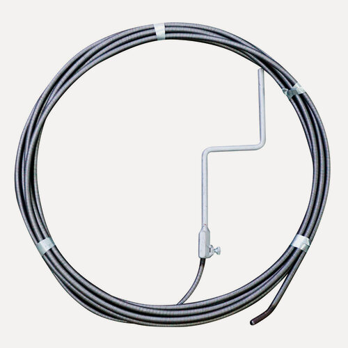 Изображение товара Сантехнический трос ДушЗапЧасть, Ø10 мм, 20 м, с ручкой, подключение дрели/шуруповёрта