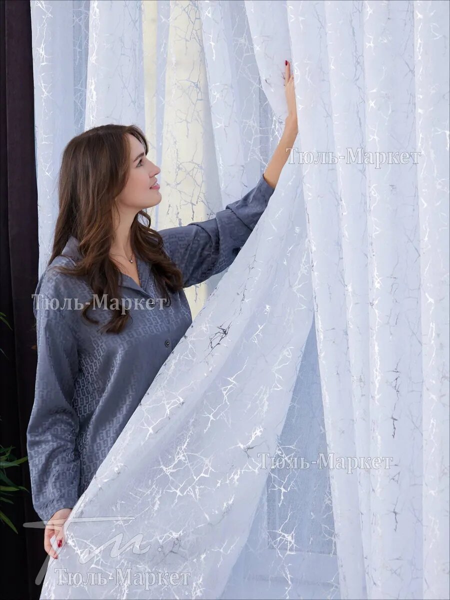 "Тюль-Маркет", тюль для спальни и в гостиную 400 х 250 см