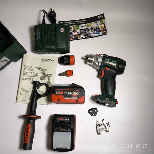 Шуруповерт ударный metabo SB 18 LTX BL QI 2акб55ah ASC-55 кейснасадка 97600₽