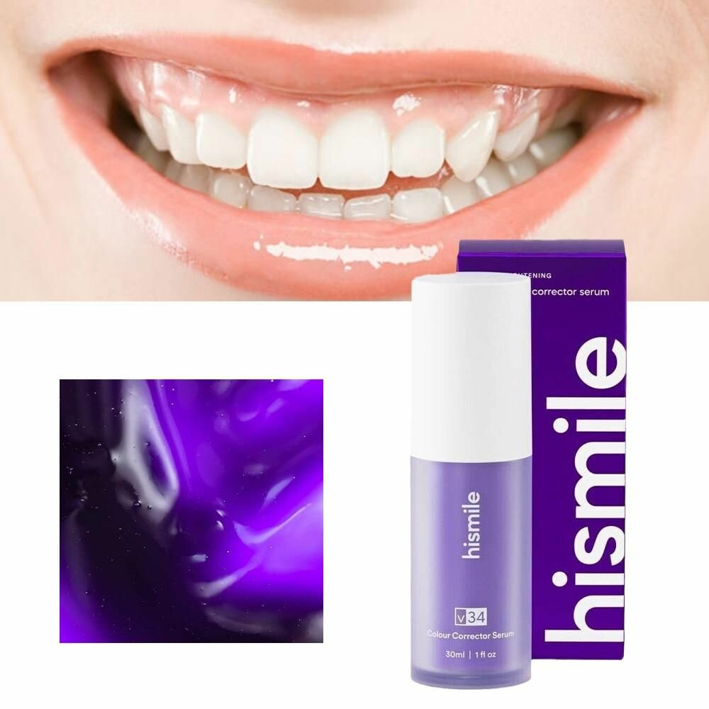 Изображение Hismile V34 Фиолетовый отбеливатель для зубов, удаление пятен 30 мл