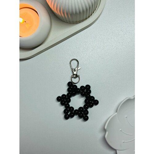 Брелок SIDORINA SOFIA ACCESSORIES гладкая фактура черный 500₽