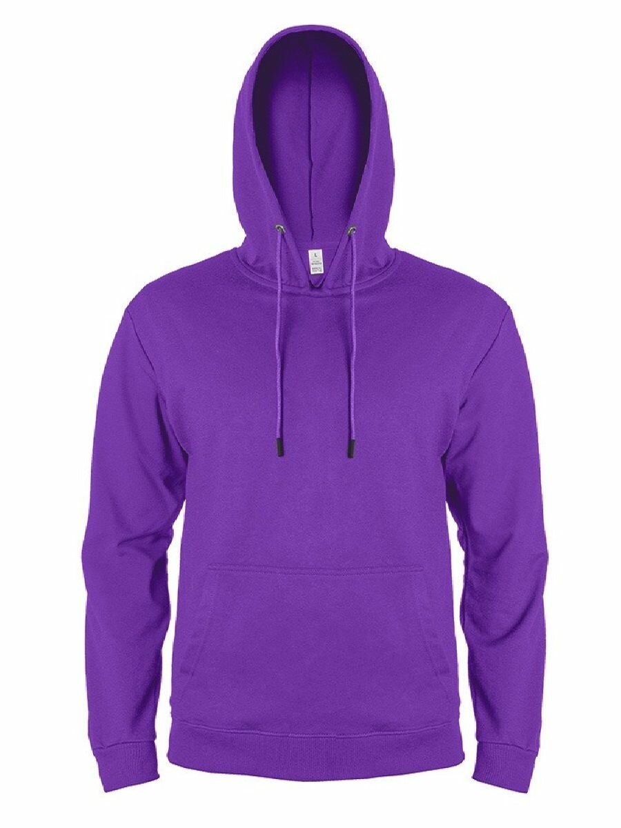 Толстовка MERCH.TEX унисекс с капюшоном SELEN, размер XL, , фиолетовый