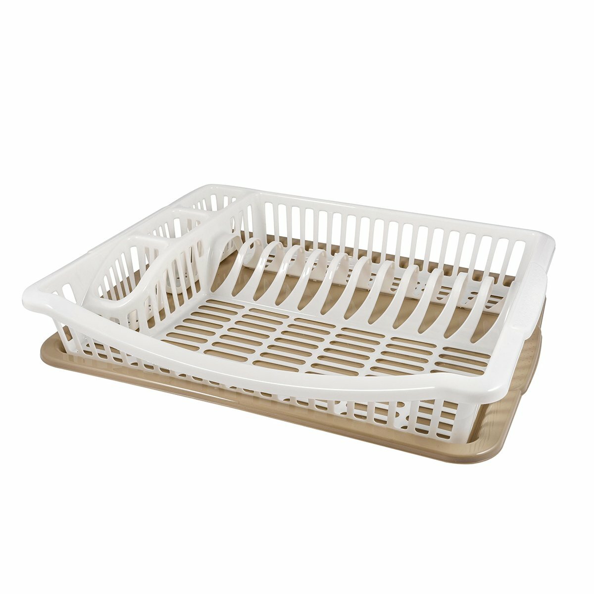 Сушилка для посуды Plast Team Stockholm, с поддоном, 47 x 37 x 8 см, шоколадный мокко