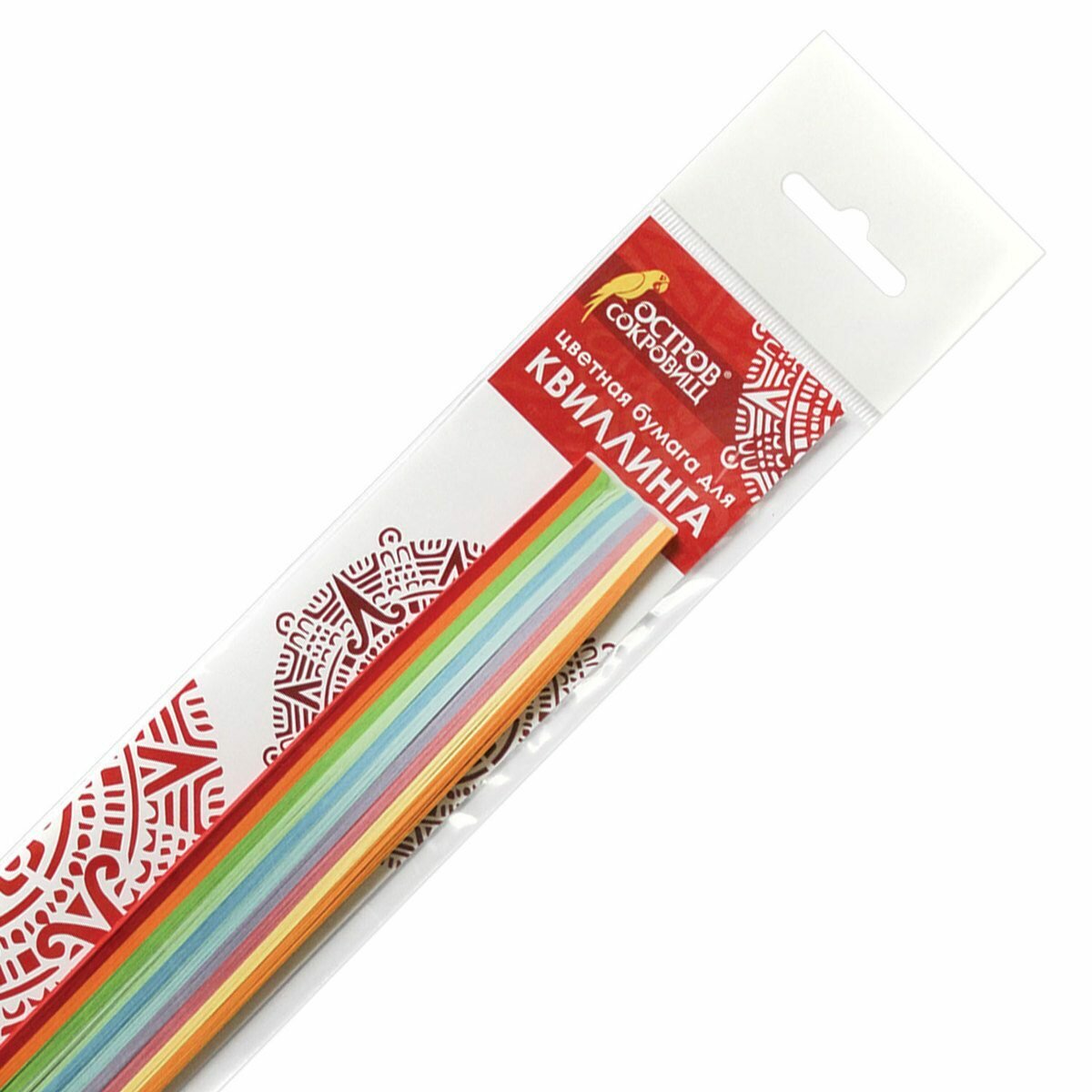 Бумага для квиллинга Остров сокровищ радуга, 10 цветов, 200 полос, 3 ммх300 мм, 80 г/м (128750)