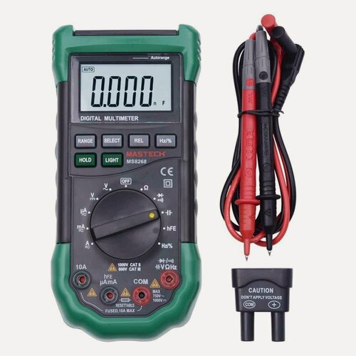 Изображение товара Мультиметр Mastech MS8268, 3999, автоматический выбор диапазона, подсветка дисплея
