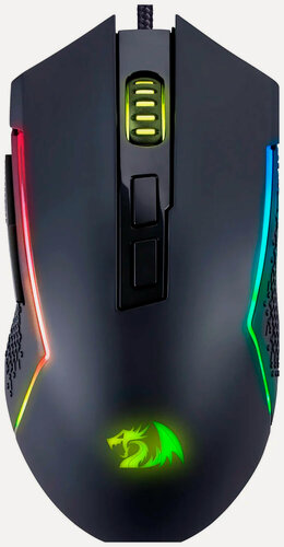 Изображение товара Проводная игровая мышь Redragon Trident Lite, черный, RGB7, кнопок, 8000dpi