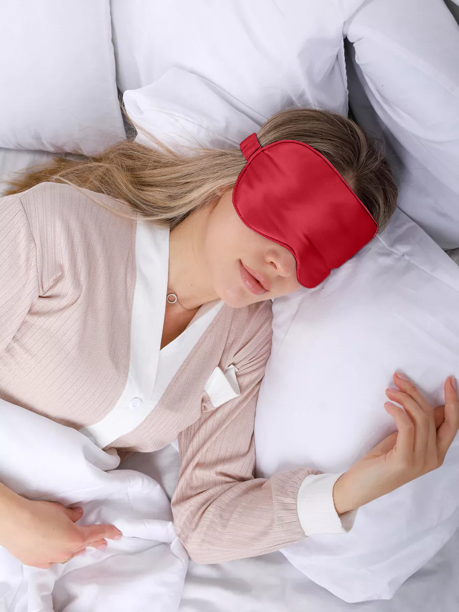 Маска для сна FoHo, 1 шт., красный — фото 1