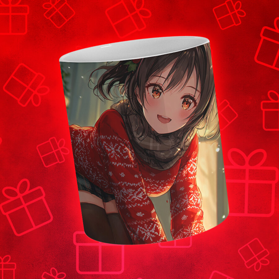 Кружка Аниме, керамическая, яркий принт, для поклонников аниме — фото 1