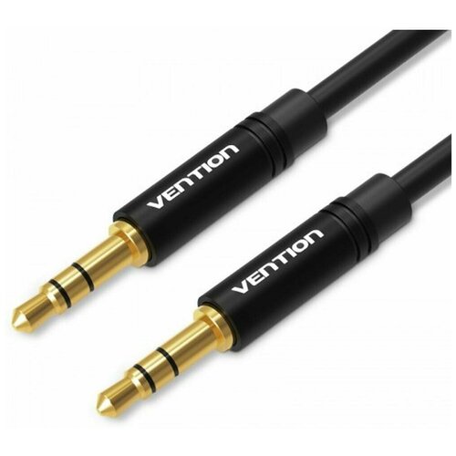 Кабель Vention аудио Jack 3,5 mm M/Jack 3,5 mm M - 1м Черный BAKBF кабель vention 6 5mm jack m 3 5mm jack m 3m babbi