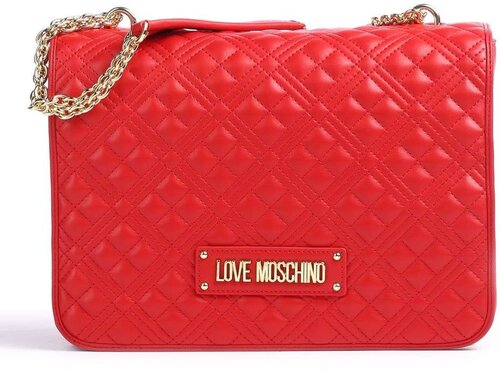 Сумка LOVE MOSCHINO, фактура рельефная, красный