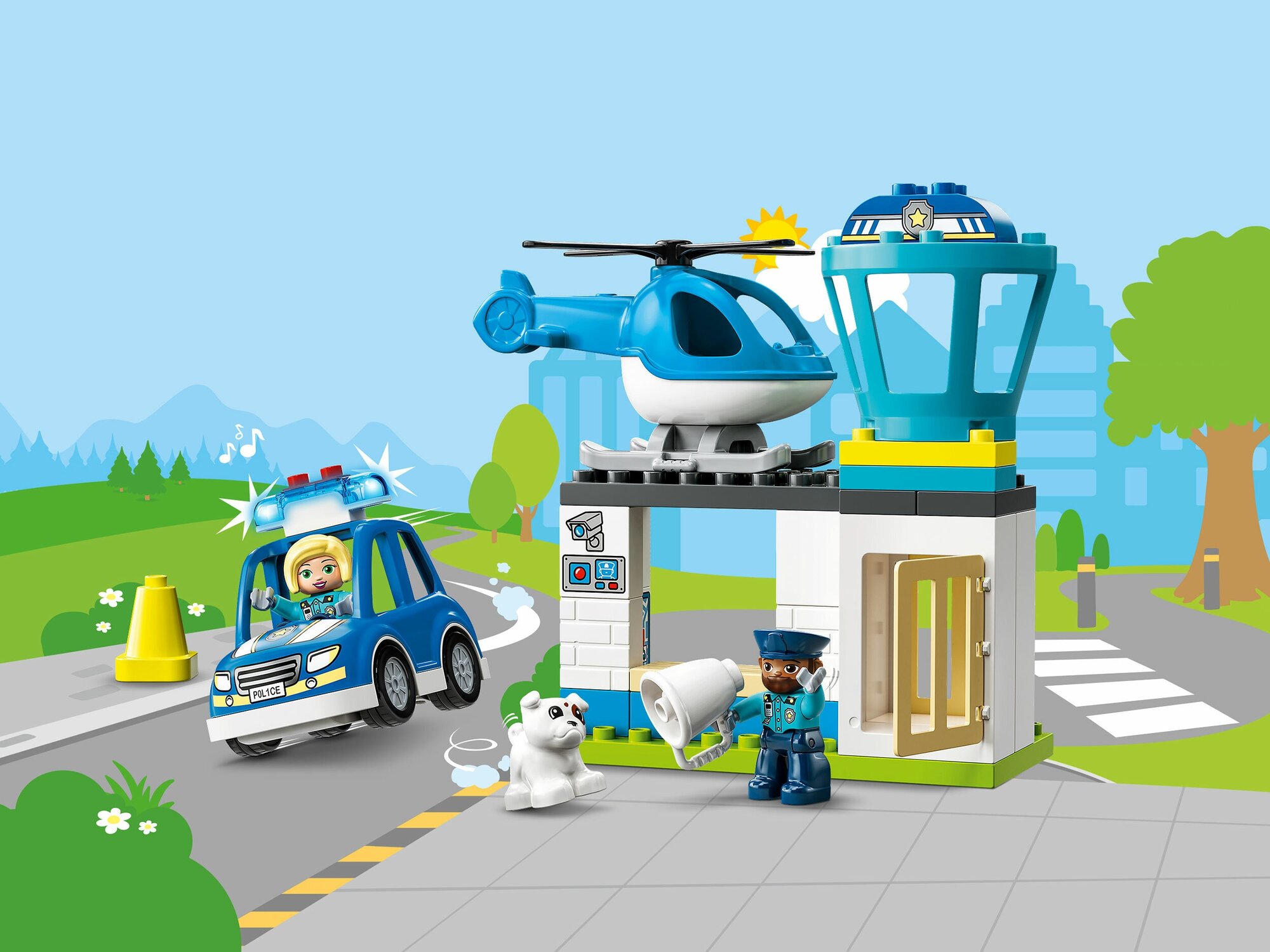 Конструктор LEGO DUPLO 10959 "Полицейский участок и вертолёт" - фото №15