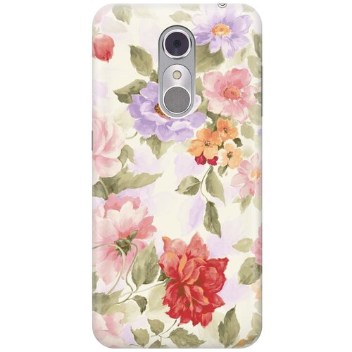 фото Cиликоновый чехол на zte blade a910 / зте блейд а910 с принтом "нежные цветы" gosso