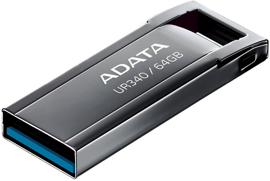 Флешка 64 Гб USB 3.2 Gen 1 ADATA UR340, черный (AROY-UR340-64GBK)