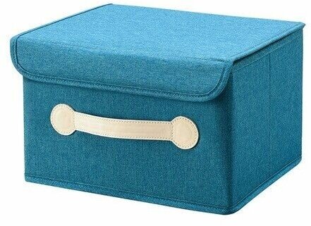 Ящик для хранения вещей ZDK Homium бирюзовый (складной короб с крышкой)Homium бирюзовый (складной короб с крышкой)