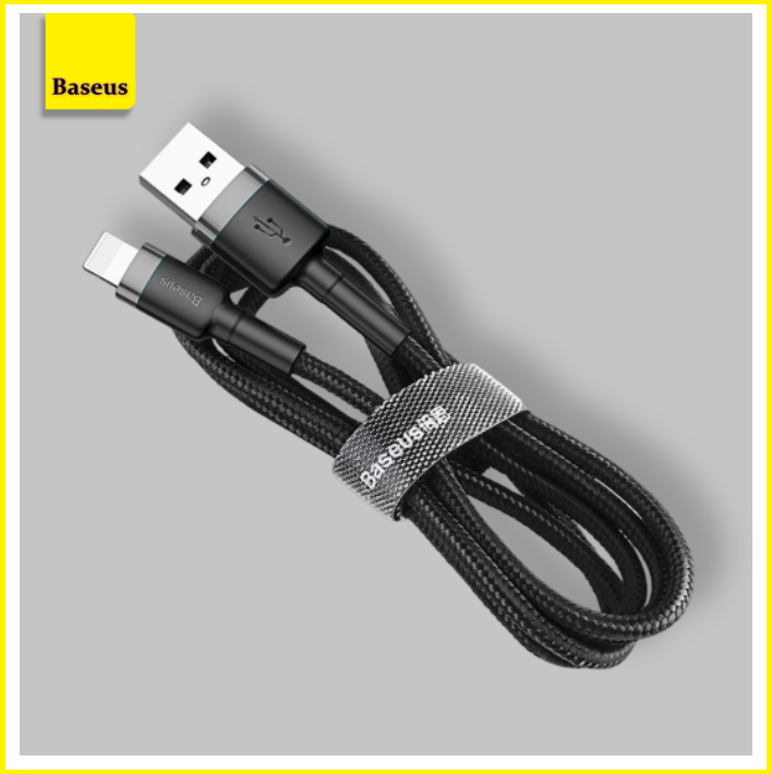 Кабель Baseus Cafule USB - Lightning, 1 м, 1 шт., черный/серый - фотография № 19