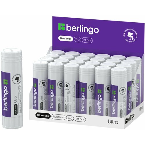 Клей-карандаш Berlingo Ultra, 15г, ПВП, 104280 клей карандаш berlingo ультра 15г 104280