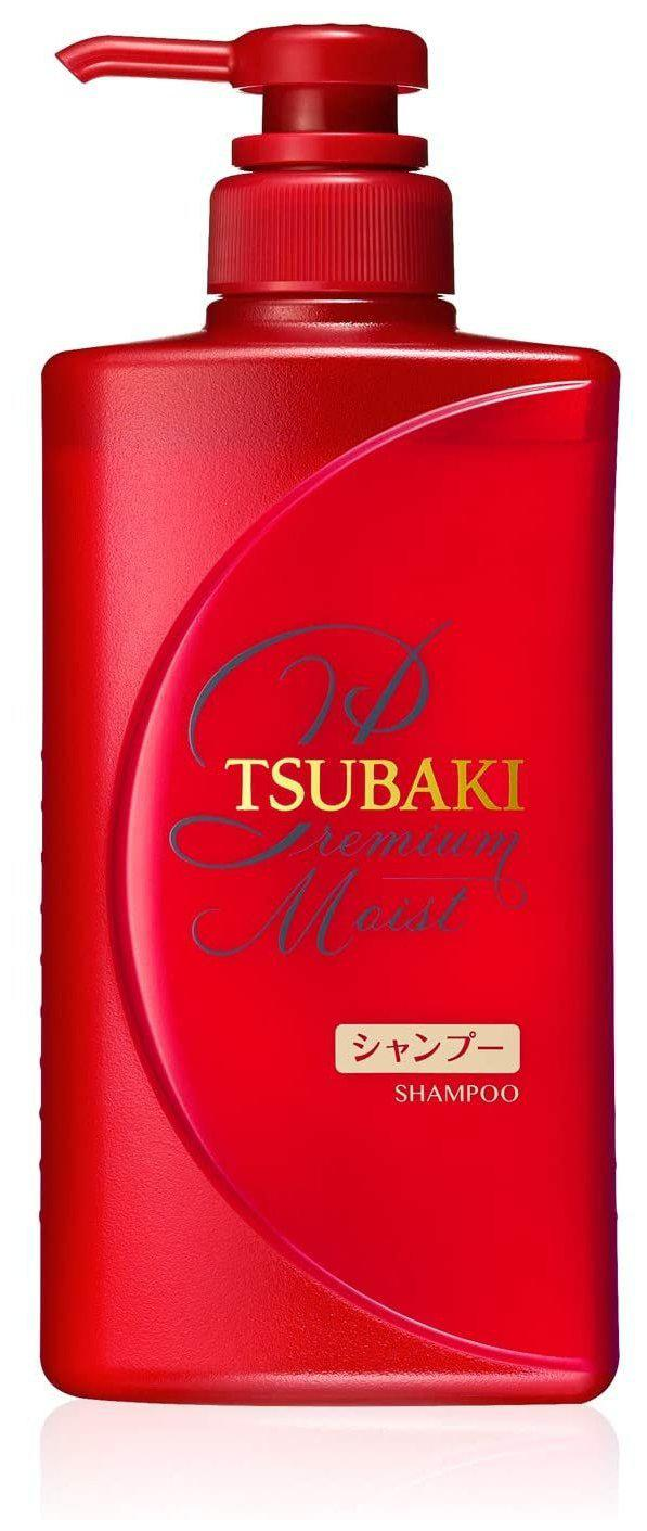 Shiseido Tsubaki Premium Moist Shampoo Увлажняющий шампунь для волос 490 мл