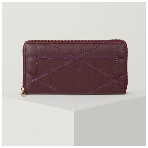 фото Кошелек жен 07-01-01 "лика", 19*2,5*10, 2 отд, д/карт, д/монет, бордовый 4705099 сима-ленд