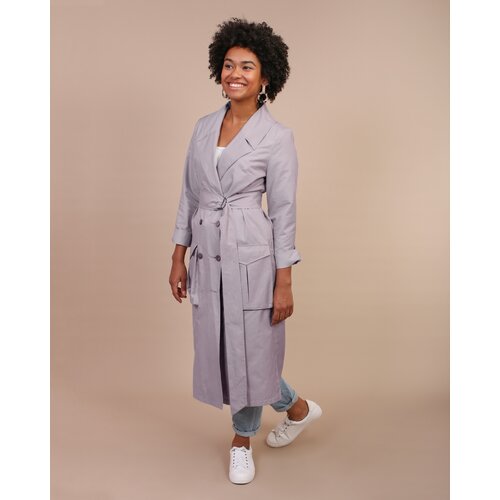 Плащ JS, размер 42, серый