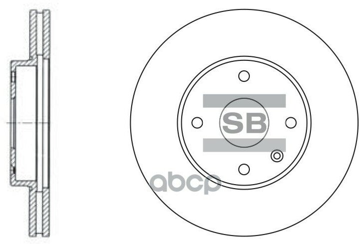 Диск Тормозной Chevrolet Epica 2.0/2.5/2.0D 05> Sd3007 Sangsin brake арт. SD3007